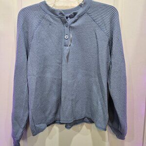 Old Navy, Thermal-Knit Raglan-Sleeve Henley T-Shirt (NEW)